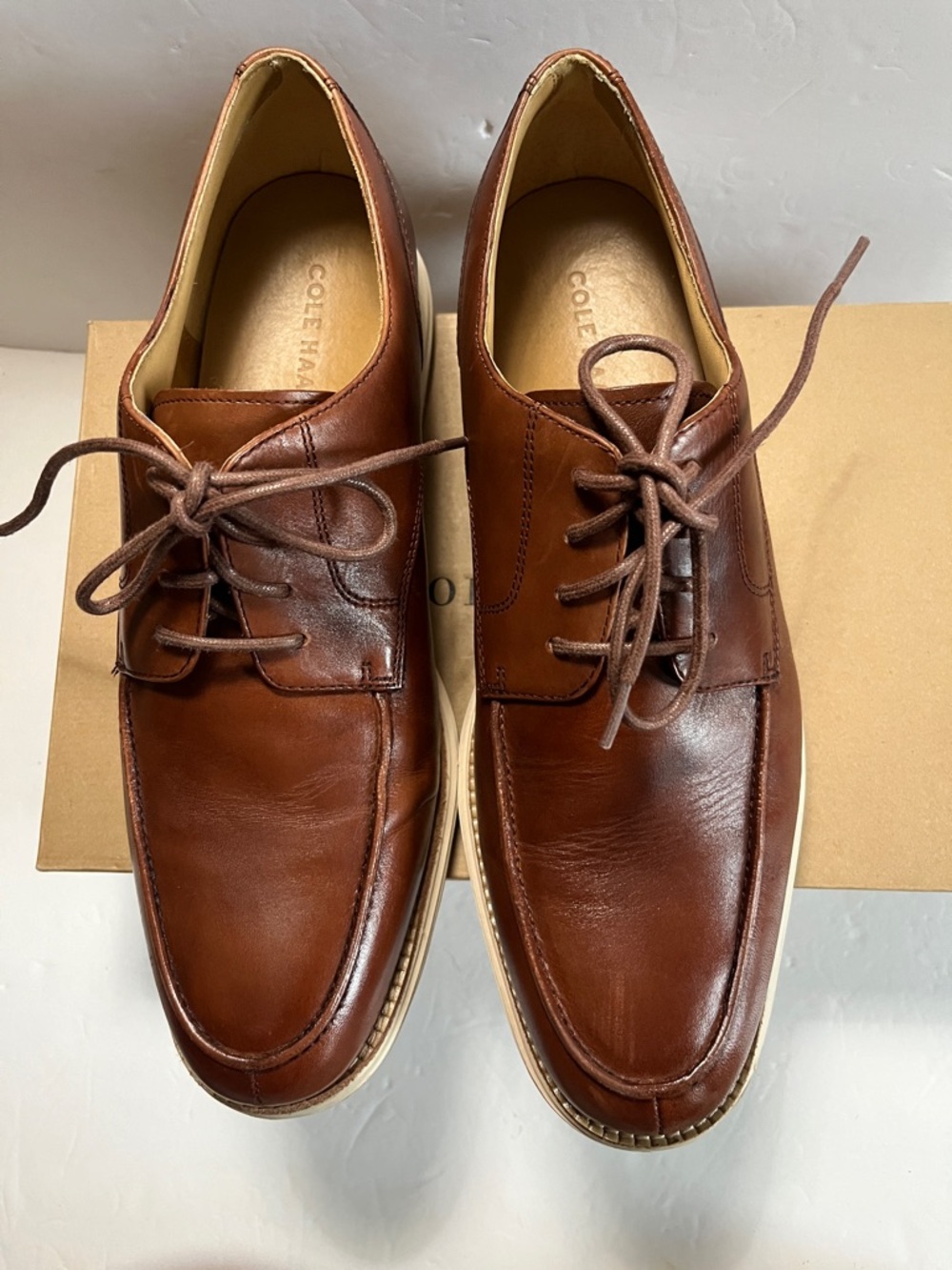 COLE HAAN 2012 Cole Haan LunarGrand Apron Oxford Derby Shoes/Woodbury 10.5M - Picture 4 of 11